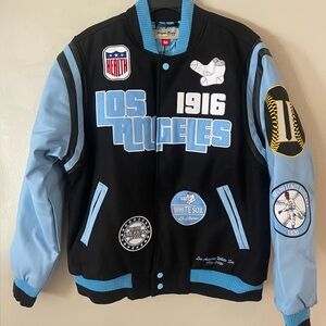 Los Angeles Black and Blue Varsity Jacket